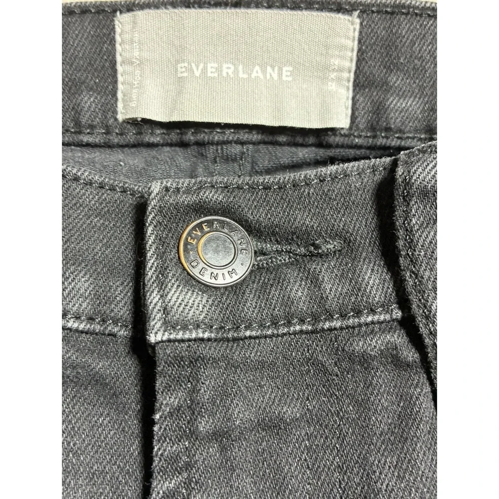 EVERLANE Jeans Men's 32 Black The Slim Jean Stretch Ankle Hemmed 32x27‎ *altered